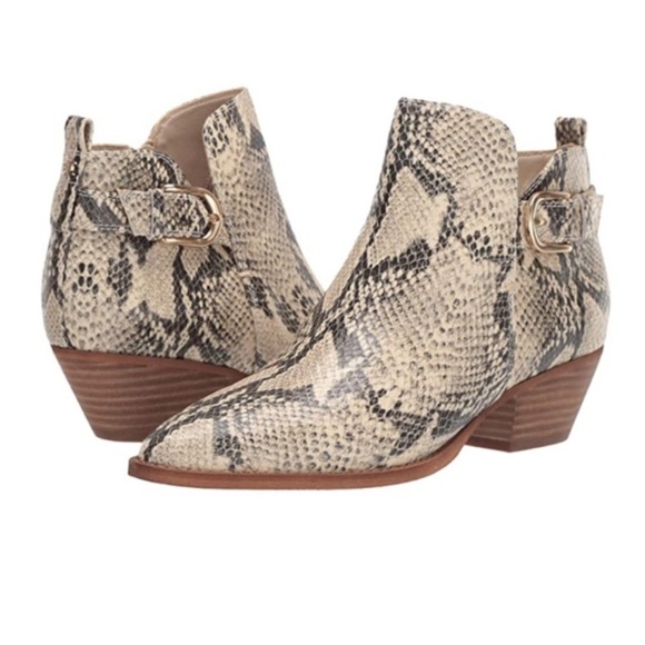 Sam Edelman | Shoes | Sam Edelman Neena Snake Skin Bootie | Poshmark